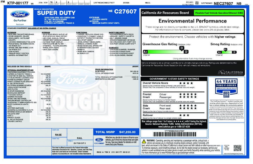 2022 Ford Super Duty F-250 SRW XL