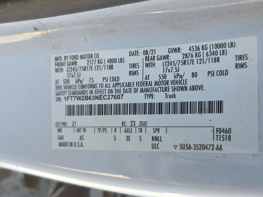 2022 Ford Super Duty F-250 SRW XL