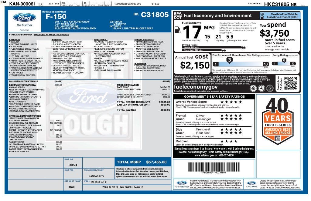 2017 Ford F-150 XL