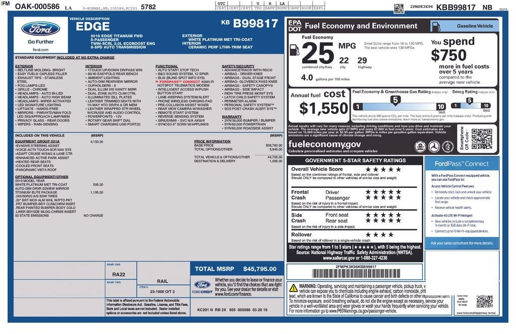 2019 Ford Edge Titanium