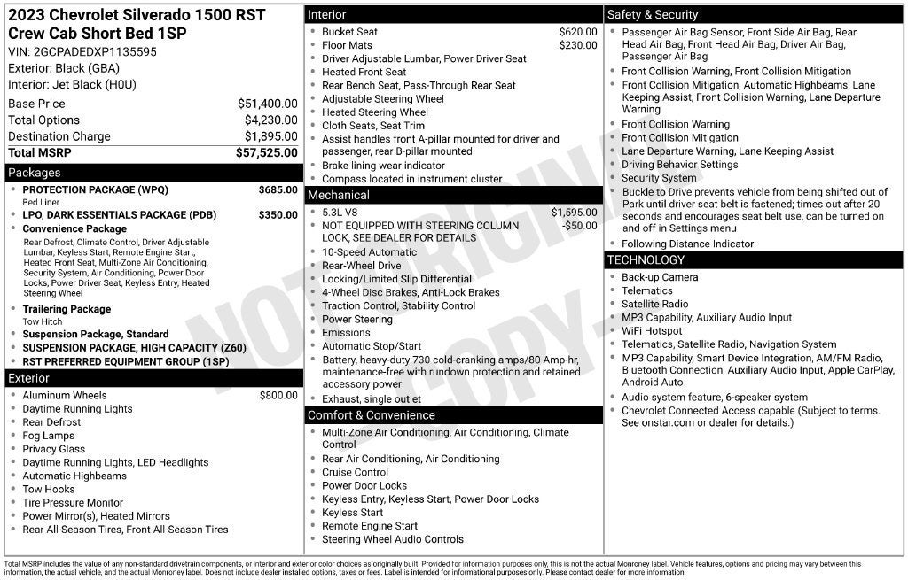 2023 Chevrolet Silverado 1500 RST