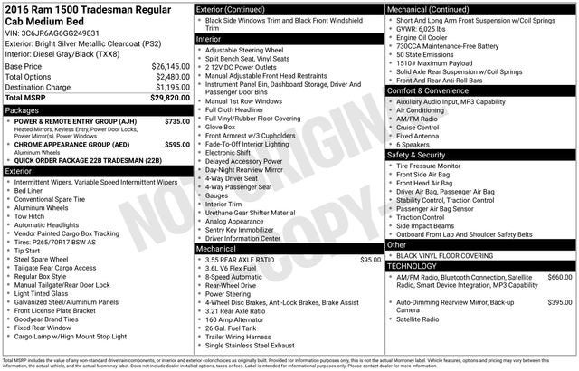 2016 RAM 1500 Tradesman