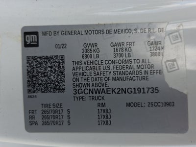 2022 Chevrolet Silverado 1500 LTD Work Truck