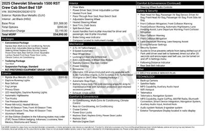 2025 Chevrolet Silverado 1500 RST