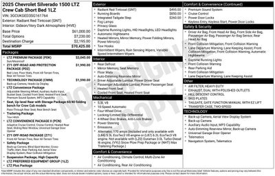 2025 Chevrolet Silverado 1500 LTZ