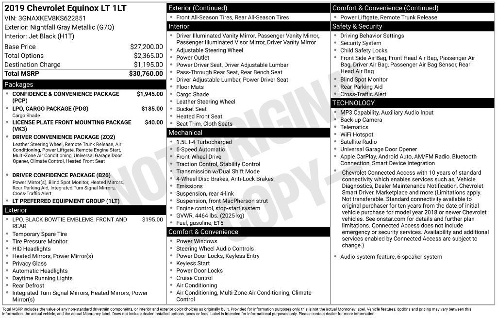 2019 Chevrolet Equinox LT