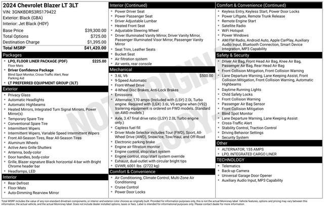 2024 Chevrolet Blazer 3LT