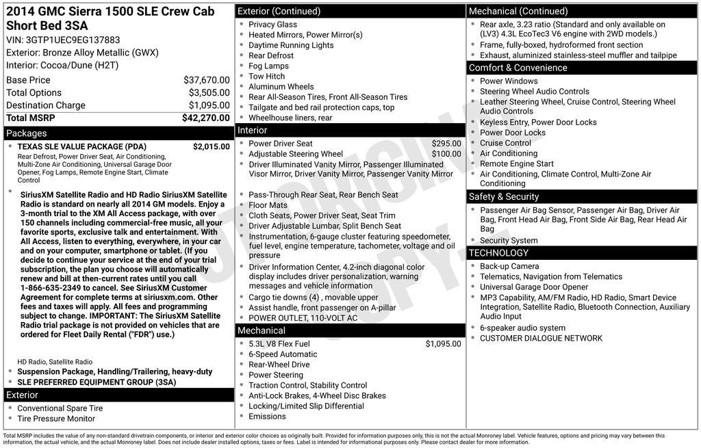 2014 GMC Sierra 1500 SLE