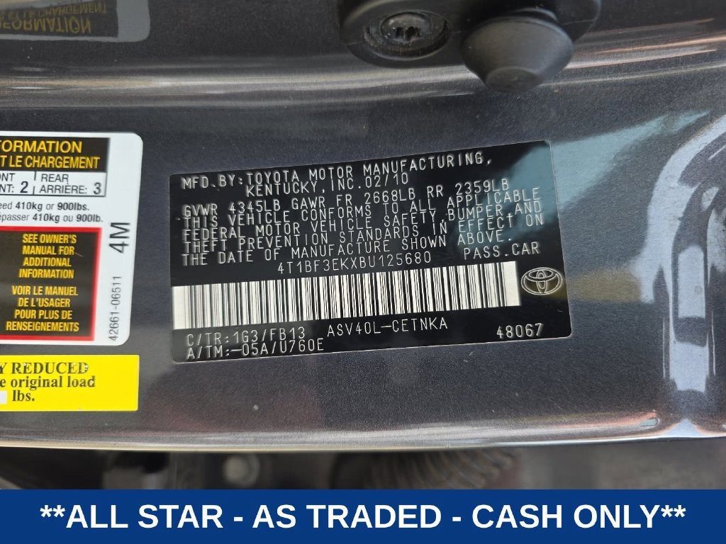 2011 Toyota Camry LE