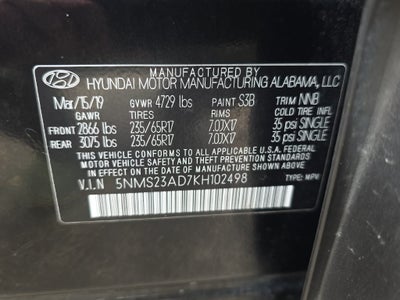 2019 Hyundai Santa Fe SE