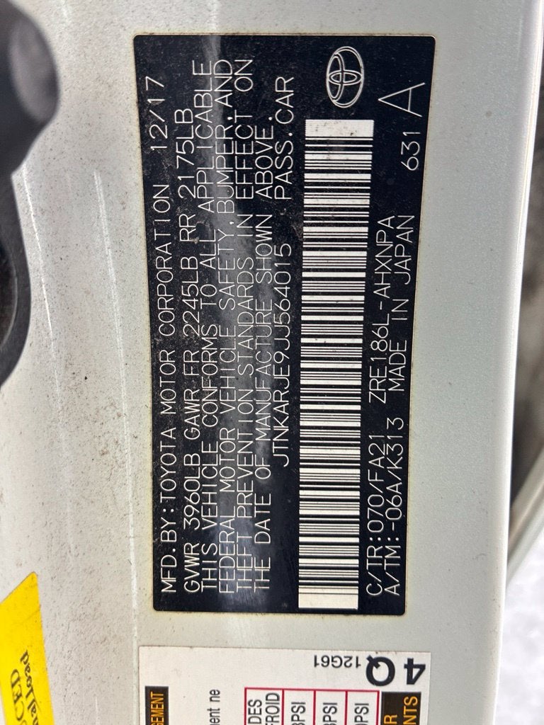 2018 Toyota Corolla iM BASE