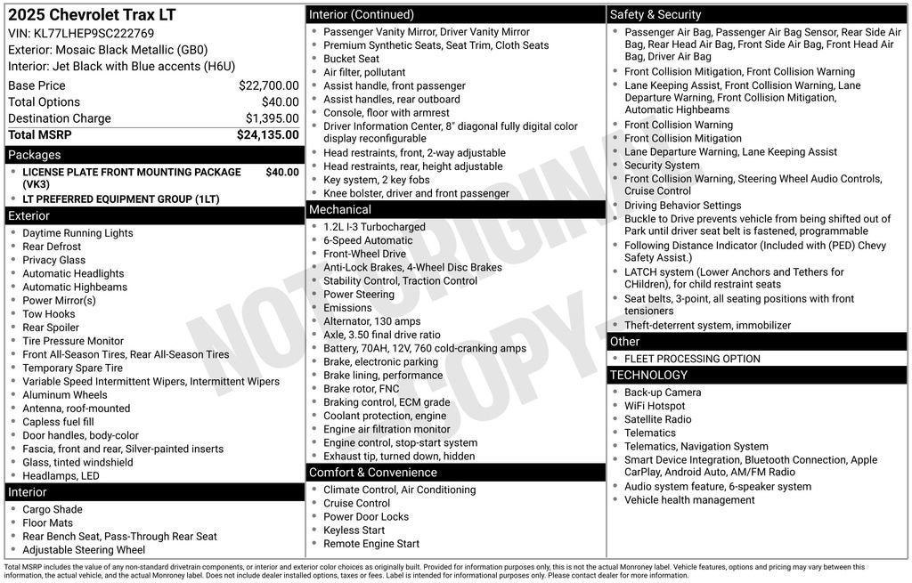 2025 Chevrolet Trax LT