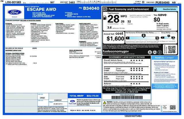 2023 Ford Escape Active