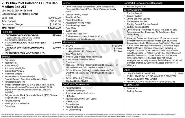 2019 Chevrolet Colorado 2WD LT