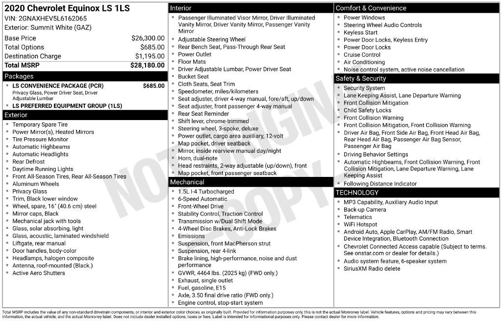 2020 Chevrolet Equinox LS