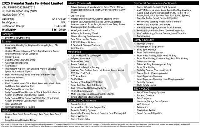 2025 Hyundai Santa Fe Hybrid Limited