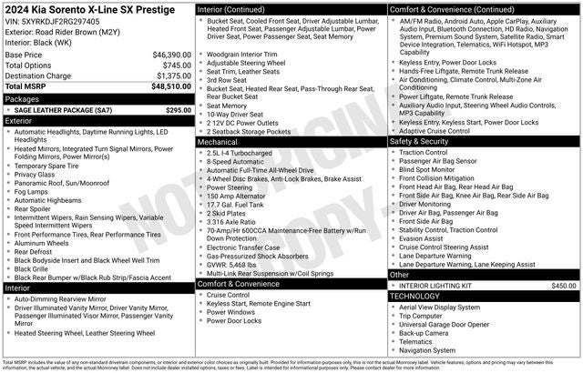 2024 Kia Sorento X-Line SX Prestige
