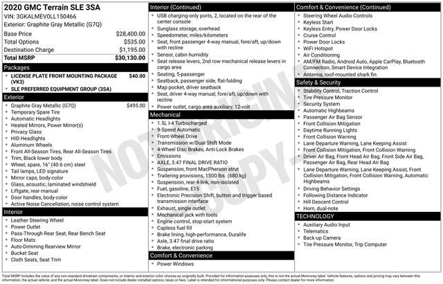 2020 GMC Terrain SLE