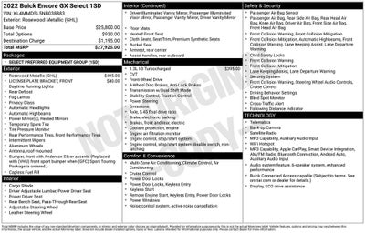 2022 Buick Encore GX Select