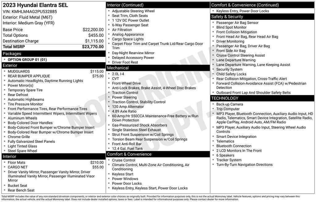 2023 Hyundai Elantra SEL
