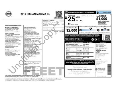 2016 Nissan Maxima 3.5 SL