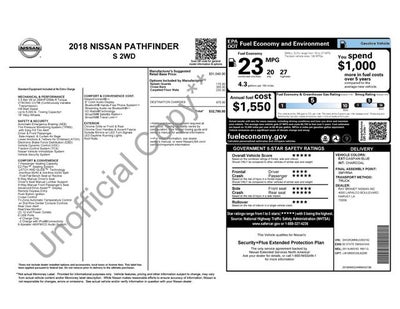 2018 Nissan Pathfinder S
