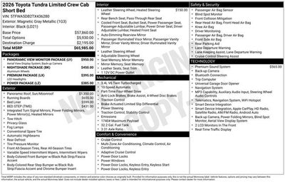 2026 Toyota Tundra Limited