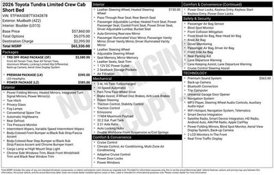 2026 Toyota Tundra Limited