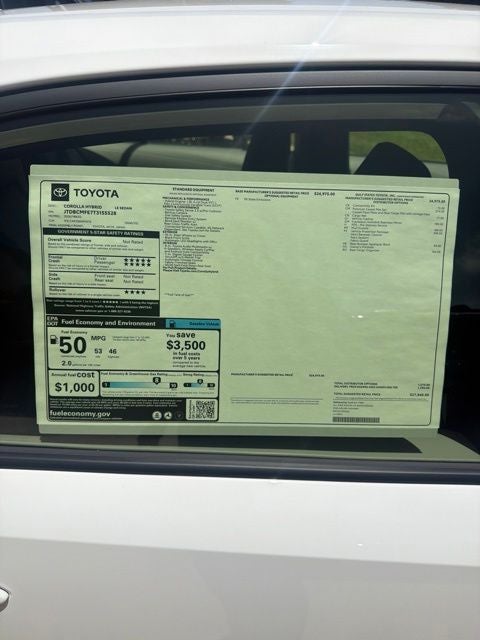 2026 Toyota Corolla Hybrid LE