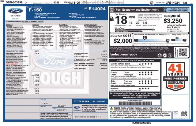 2018 Ford F-150 LARIAT