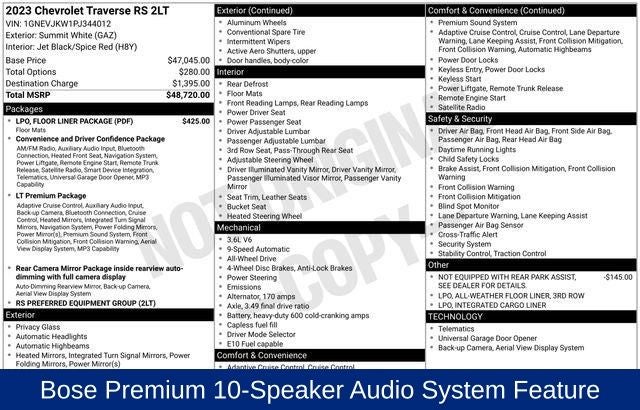 2023 Chevrolet Traverse RS