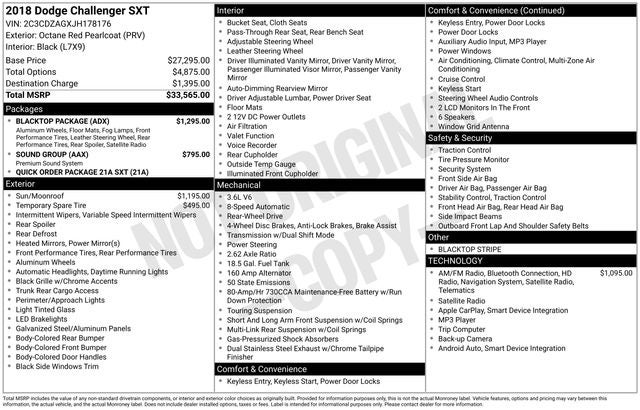 2018 Dodge Challenger SXT