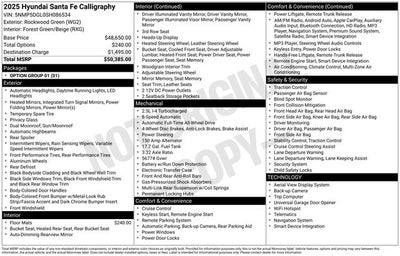 2025 Hyundai Santa Fe Calligraphy