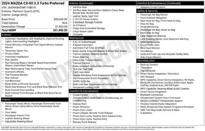 2024 Mazda Mazda CX-90 3.3 Turbo Preferred