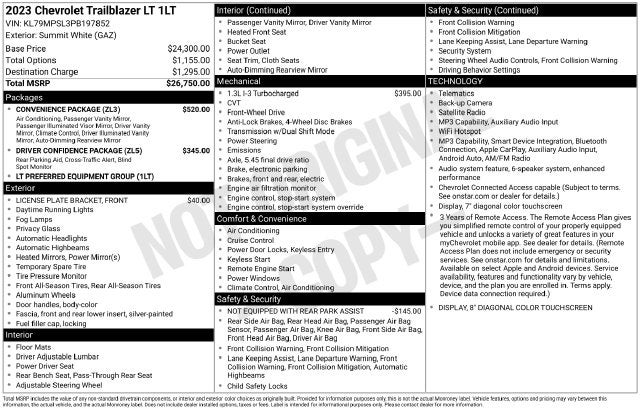 2023 Chevrolet Trailblazer LT