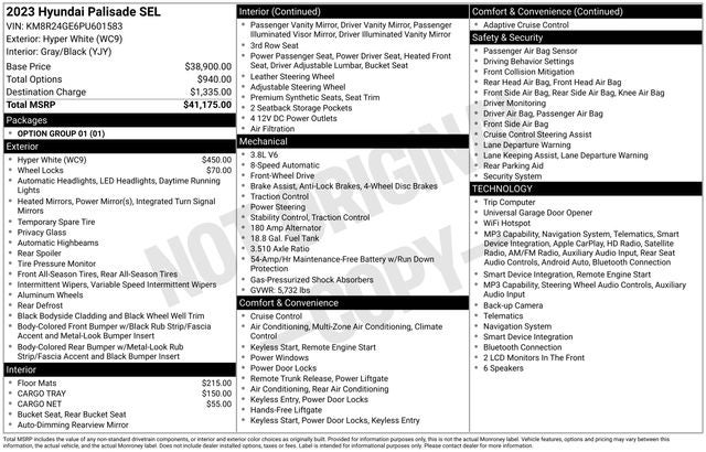 2023 Hyundai Palisade SEL