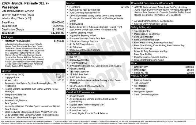 2024 Hyundai Palisade SEL 7P
