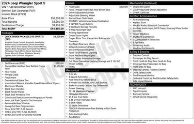 2024 Jeep Wrangler 4-Door Sport S 4x4