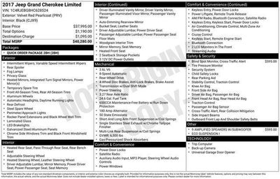 2017 Jeep Grand Cherokee Limited 4x2