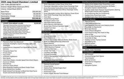 2025 Jeep Grand Cherokee L Limited 4x2