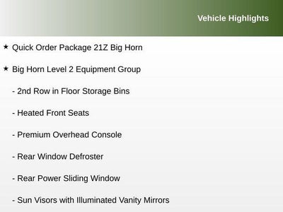 2026 RAM 1500 Big Horn Crew Cab 4x4 5'7' Box