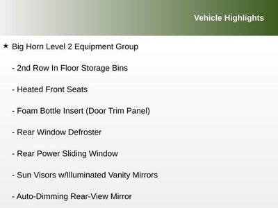 2021 RAM 1500 Big Horn Crew Cab 4x4 5'7' Box