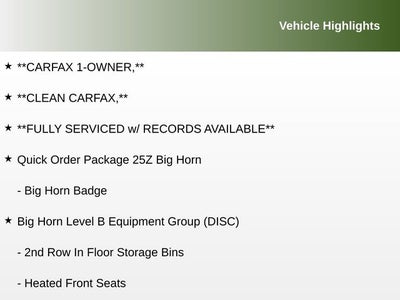 2022 RAM 1500 Big Horn Crew Cab 4x4 5'7' Box
