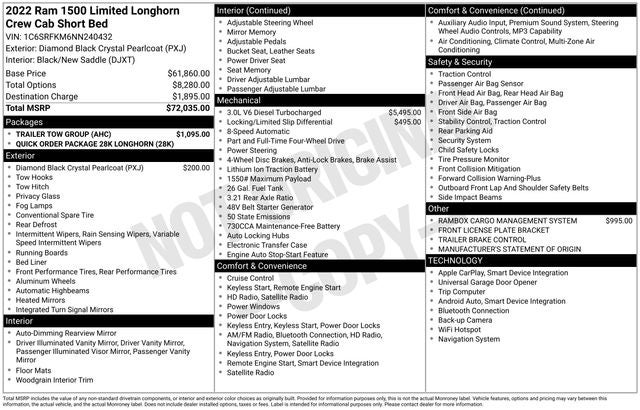 2022 RAM 1500 Laramie Longhorn
