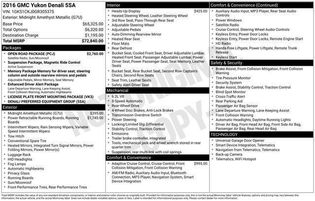 2016 GMC Yukon Denali