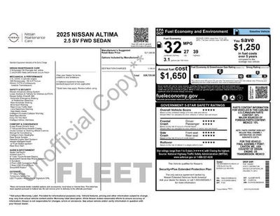 2025 Nissan Altima SV FWD