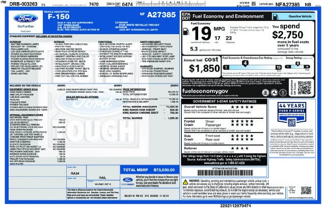 2022 Ford F-150 King Ranch