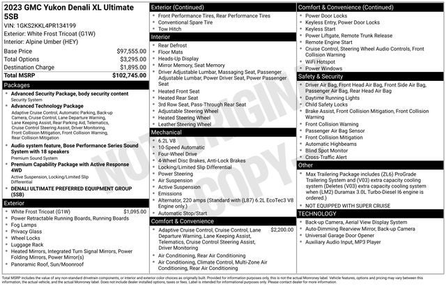 2023 GMC Yukon XL Denali Ultimate