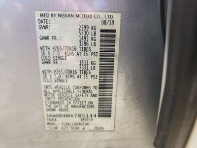 2019 Nissan Frontier SV