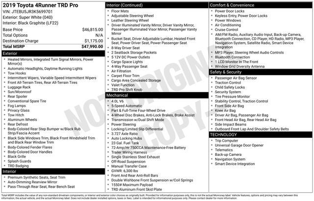 2019 Toyota 4Runner TRD Pro